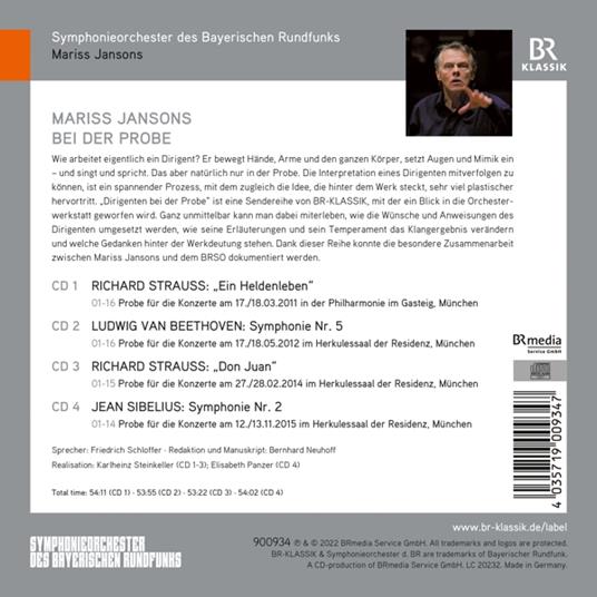 Dirigent Bei der Probe vol.2 - CD Audio di Ludwig van Beethoven,Mariss Jansons - 2