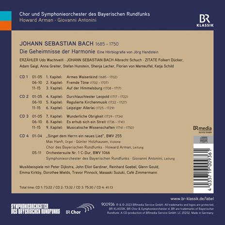 Die Geheimnisse Der Harmonie - CD Audio di Johann Sebastian Bach - 2