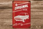 Cartello Tin Sign 20 x 30cm VW Golf - The Original Ride, 30x0x20 cm