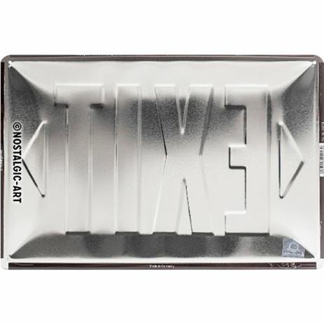 Cartello Tin Sign 20 x 30cm Exit, 30x0x20 cm - 2