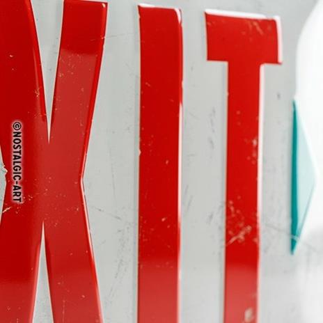 Cartello Tin Sign 20 x 30cm Exit, 30x0x20 cm - 3
