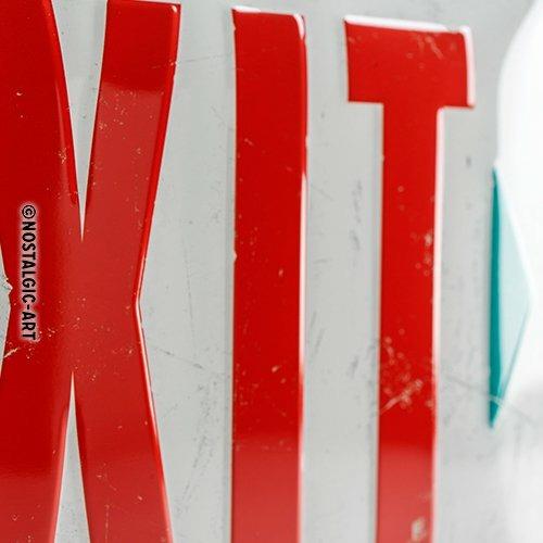 Cartello Tin Sign 20 x 30cm Exit, 30x0x20 cm - 3