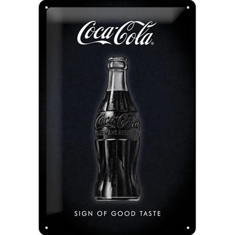 Cartello Tin Sign 20 x 30cm Coca-Cola - Sign Of Good Taste, 30x0x20 cm