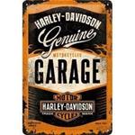 Cartello Tin Sign 20 x 30cm Harley-Davidson Garage, 30x0x20 cm