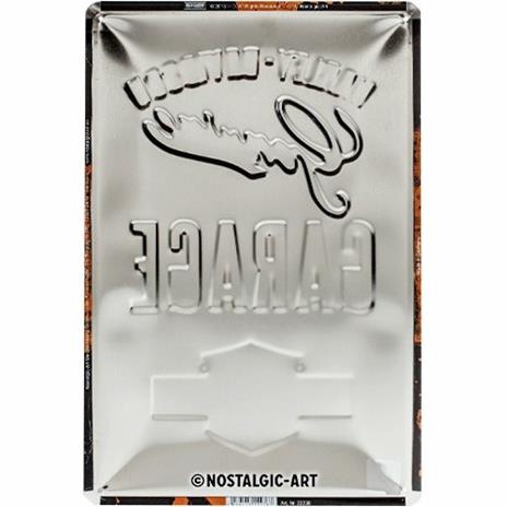 Cartello Tin Sign 20 x 30cm Harley-Davidson Garage, 30x0x20 cm - 3