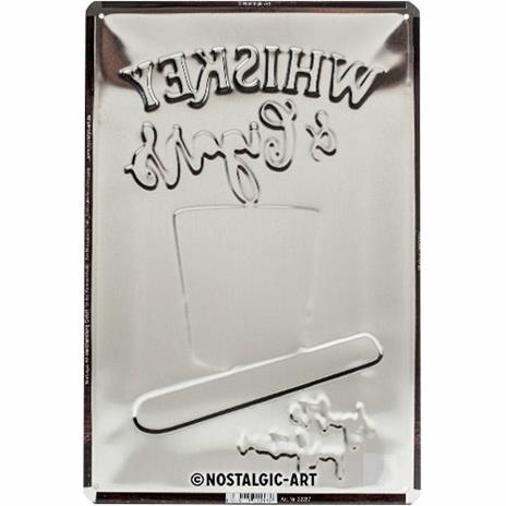 Cartello Tin Sign 20 x 30cm Whiskey, 30x0x20 cm - 2