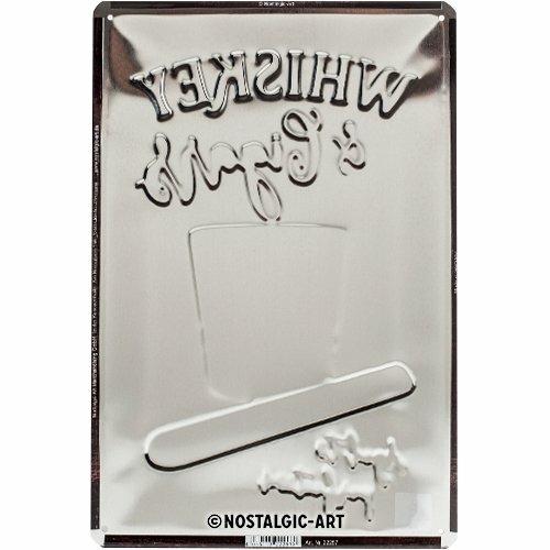 Cartello Tin Sign 20 x 30cm Whiskey, 30x0x20 cm - 2