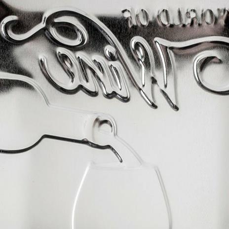 Cartello Tin Sign 20 x 30cm World of Wine, 30x0x20 cm - 5