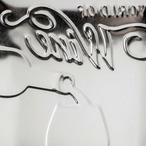 Cartello Tin Sign 20 x 30cm World of Wine, 30x0x20 cm - 5