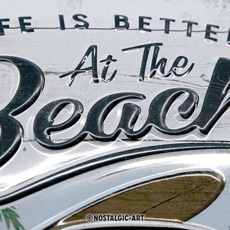 Cartello Tin Sign 20 x 30 cm VW Bulli - Beach - 3