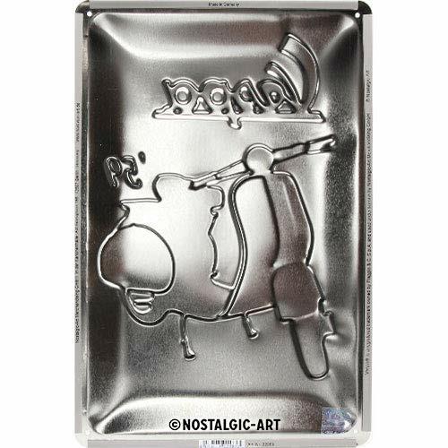 Cartello In Lamiera Vespa - The Italian Classic - 2