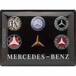 Cartello Tin Sign 30 x 40 cm Mercedes-Benz - Logo Evolution