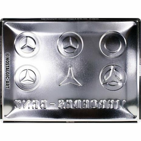 Cartello Tin Sign 30 x 40 cm Mercedes-Benz - Logo Evolution - 2