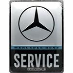 Cartello Tin Sign 30 x 40 cm Mercedes-Benz - Service