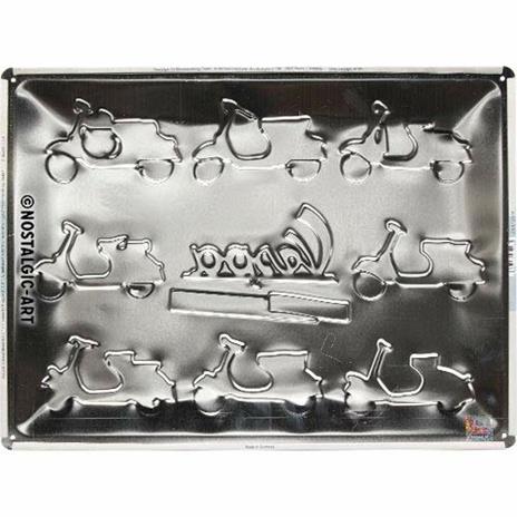 Cartello In Lamiera Vespa - Model Chart - 2