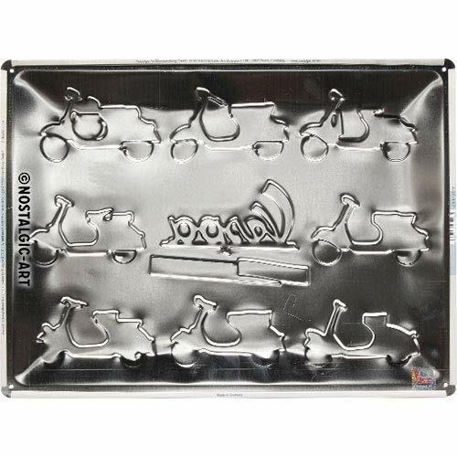 Cartello In Lamiera Vespa - Model Chart - 2