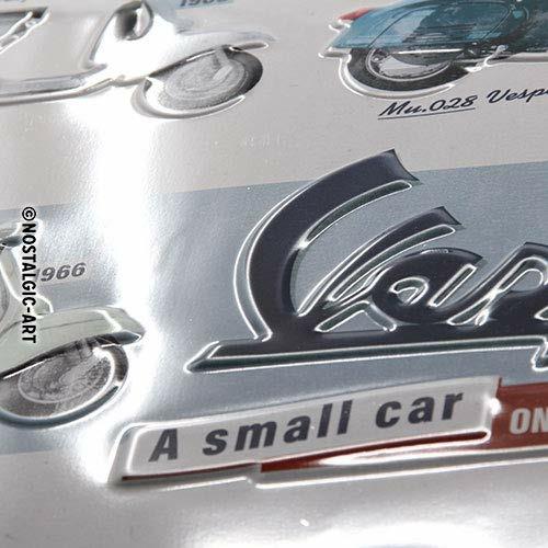 Cartello In Lamiera Vespa - Model Chart - 3