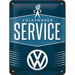 Cartello Tin Sign 15 x 20cm VW Service, 20x0x15 cm