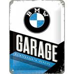 Cartello Tin Sign 15 x 20cm BMW - Garage, 20x0x15 cm