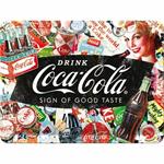 Cartello Tin Sign 15 x 20 cm Coca-Cola - Collage