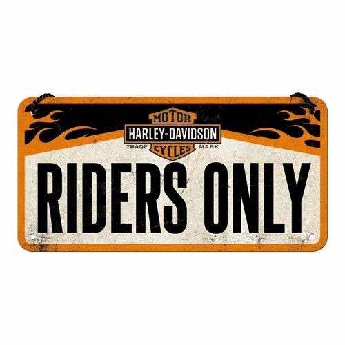 Cartello Hanging Sign Harley-Davidson - Riders Only, 20x0x10 cm - 2