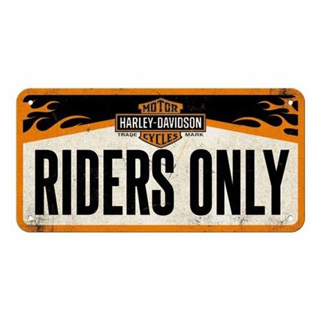 Cartello Hanging Sign Harley-Davidson - Riders Only, 20x0x10 cm - 3