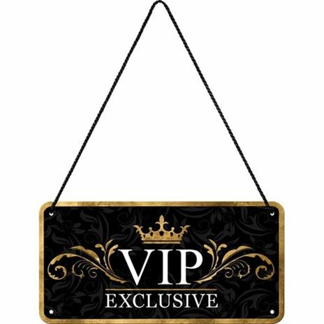 Cartello Hanging Sign VIP Exclusive, 20x0x10 cm