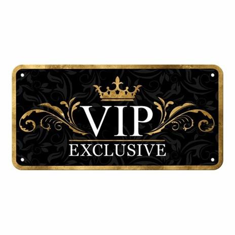 Cartello Hanging Sign VIP Exclusive, 20x0x10 cm - 3