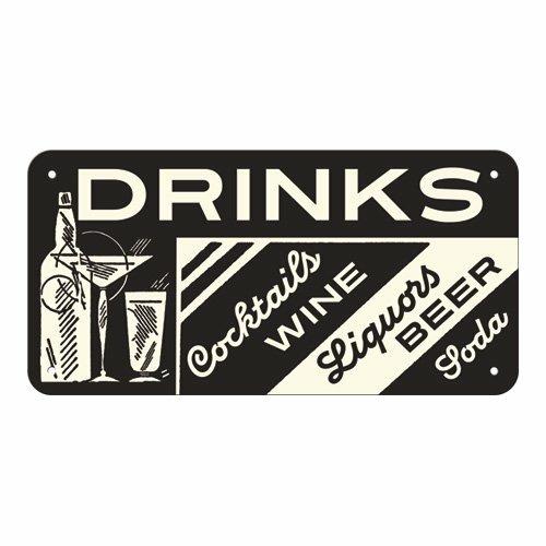 Cartello Hanging Sign Drinks, 20x0x10 cm - 3