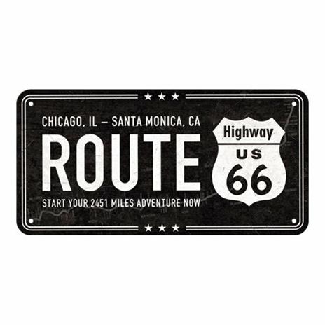 Cartello Hanging Sign Highway 66 Black - 3