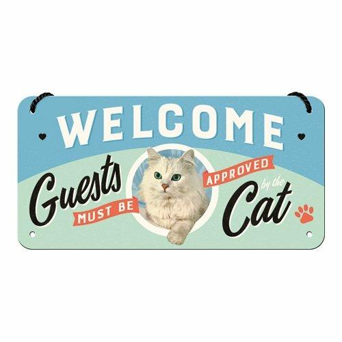Cartello Hanging Sign Welcome Guests Cat - 2