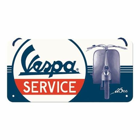 Cartello In Lamiera Vespa - Service - 2