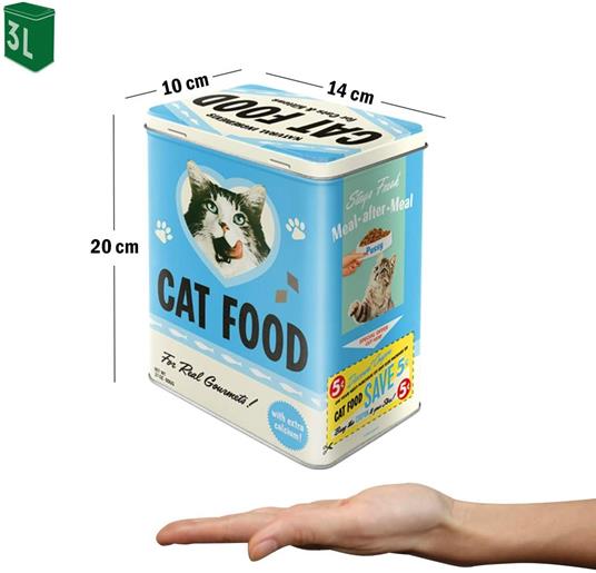 Scatola L Tin Box L Cat Food - Love Mix, 14x20x10 cm - 2