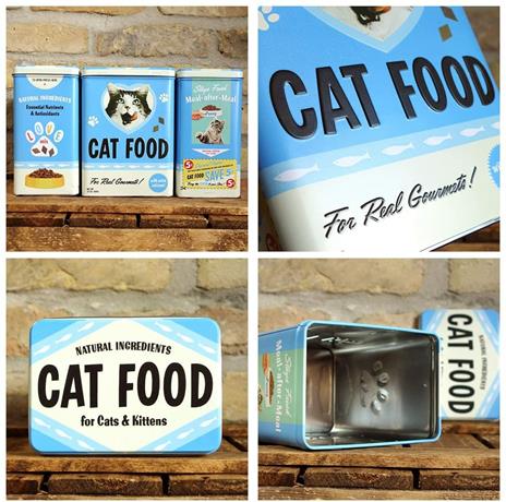 Scatola L Tin Box L Cat Food - Love Mix, 14x20x10 cm - 3