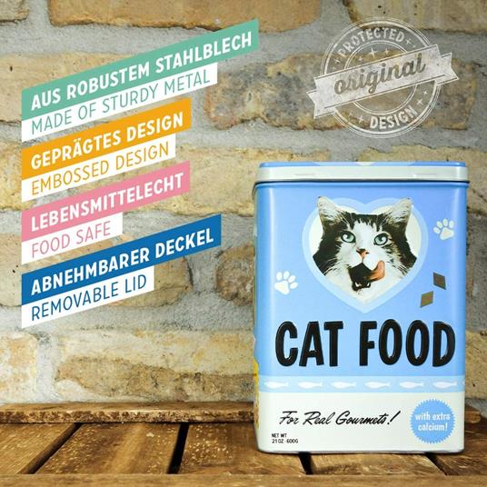Scatola L Tin Box L Cat Food - Love Mix, 14x20x10 cm - 4