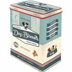 Scatola L Tin Box L PfotenSchild - Dog Biscuits, 14x20x10 cm