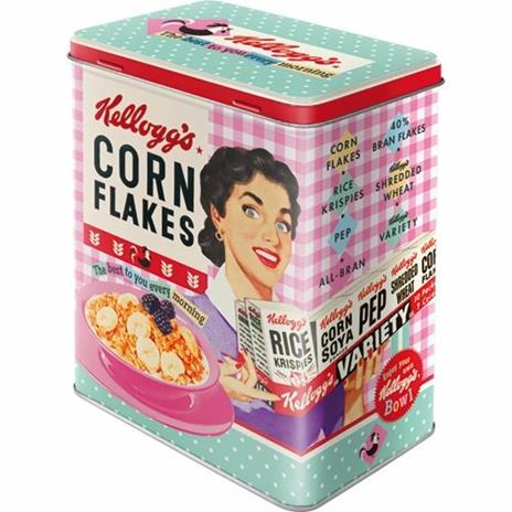 Scatola L Tin Box L Kellogg's - Happy Hostess Corn Flakes
