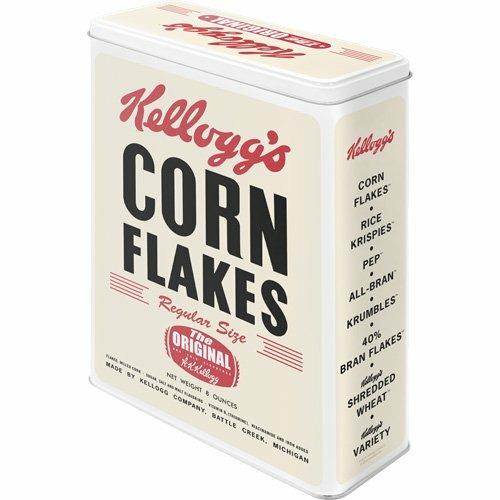 Scatola XL Tin Box XL Kellogg's Corn Flakes Retro Package, 19x26x8 cm - 2