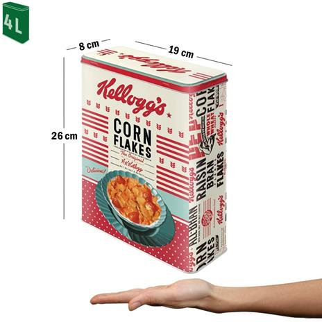 Scatola XL Tin Box XL Kellogg's - Girl Corn Flakes Collage, 19x26x8 cm - 2