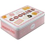 Scatola bassa Tin Box Flat Wonder Cookies, 16x7x23 cm