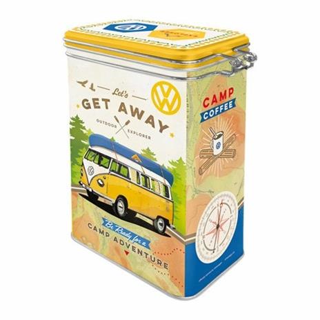 Scatola con chiusura ermetica Clip Top Box VW Bulli - Let's Get Away, 11x18x8 cm - 2