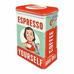 Scatola con chiusura ermetica Clip Top Box Espresso Yourself, 11x18x8 cm