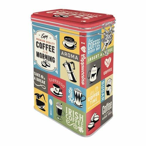 Scatola con chiusura ermetica Clip Top Box Coffee Collage