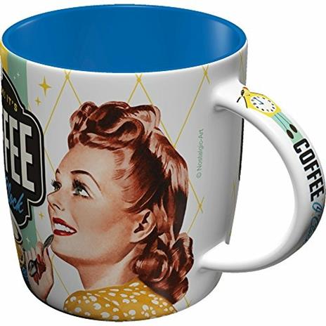 Tazza in ceramica Mugs Coffee O' Clock, 9x9x9 cm - 5