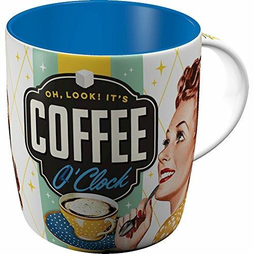 Tazza in ceramica Mugs Coffee O' Clock, 9x9x9 cm - 6