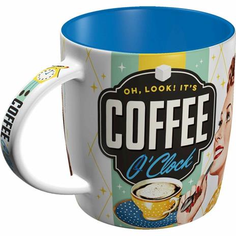 Tazza in ceramica Mugs Coffee O' Clock, 9x9x9 cm - 9
