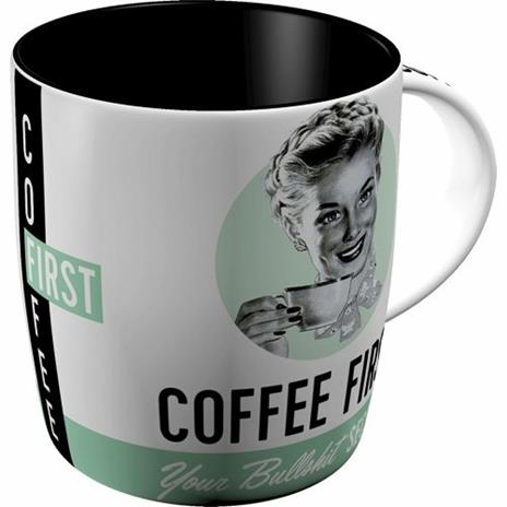 Tazza in ceramica Mugs Coffee First, 9x9x9 cm - 4