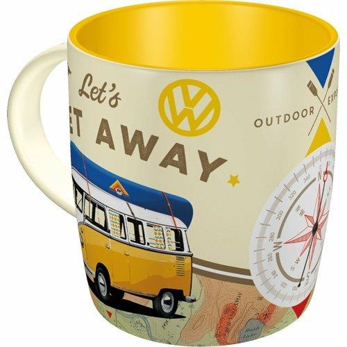 Tazza in ceramica Mugs VW Bulli - Let's Get Away, 9x9x9 cm