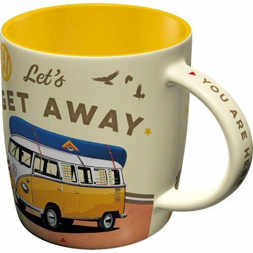 Tazza in ceramica Mugs VW Bulli - Let's Get Away, 9x9x9 cm - 2