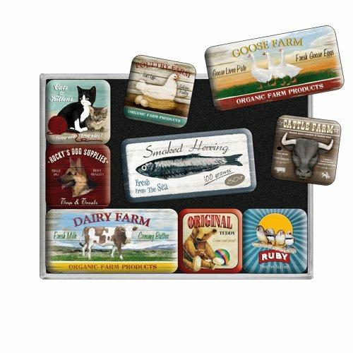 Set di 9 magneti Animal Club, 9x2x7 cm - 2